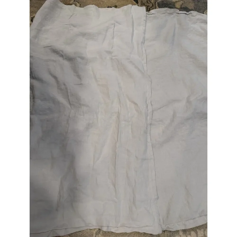 Parachute Grey 100% Linen Pillow Cases (2) King Size NEW